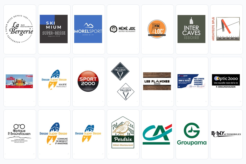 Les partenaires du Ski Club 2027